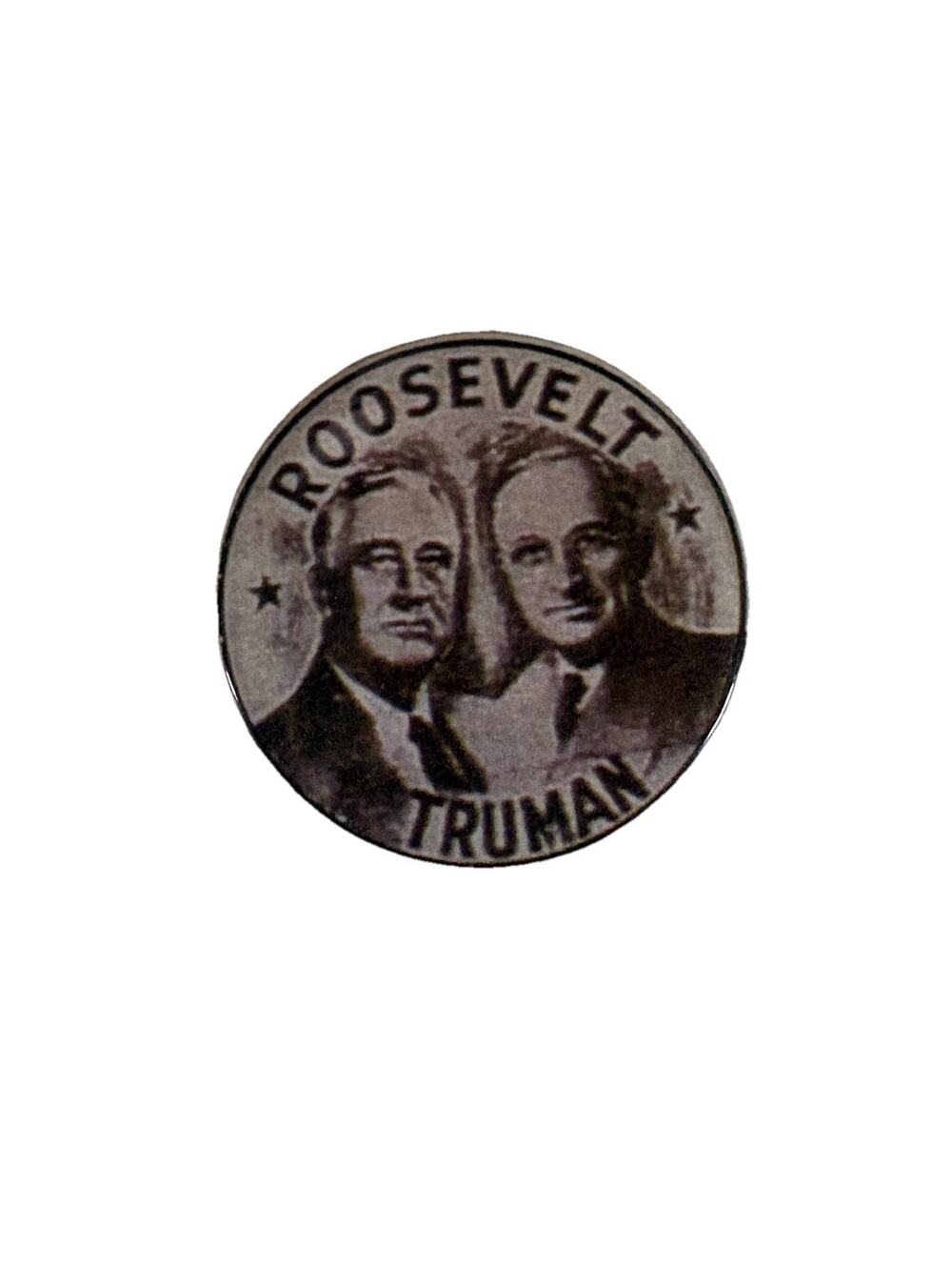 Vintage Replica Roosevelt / Truman Political Pin Button